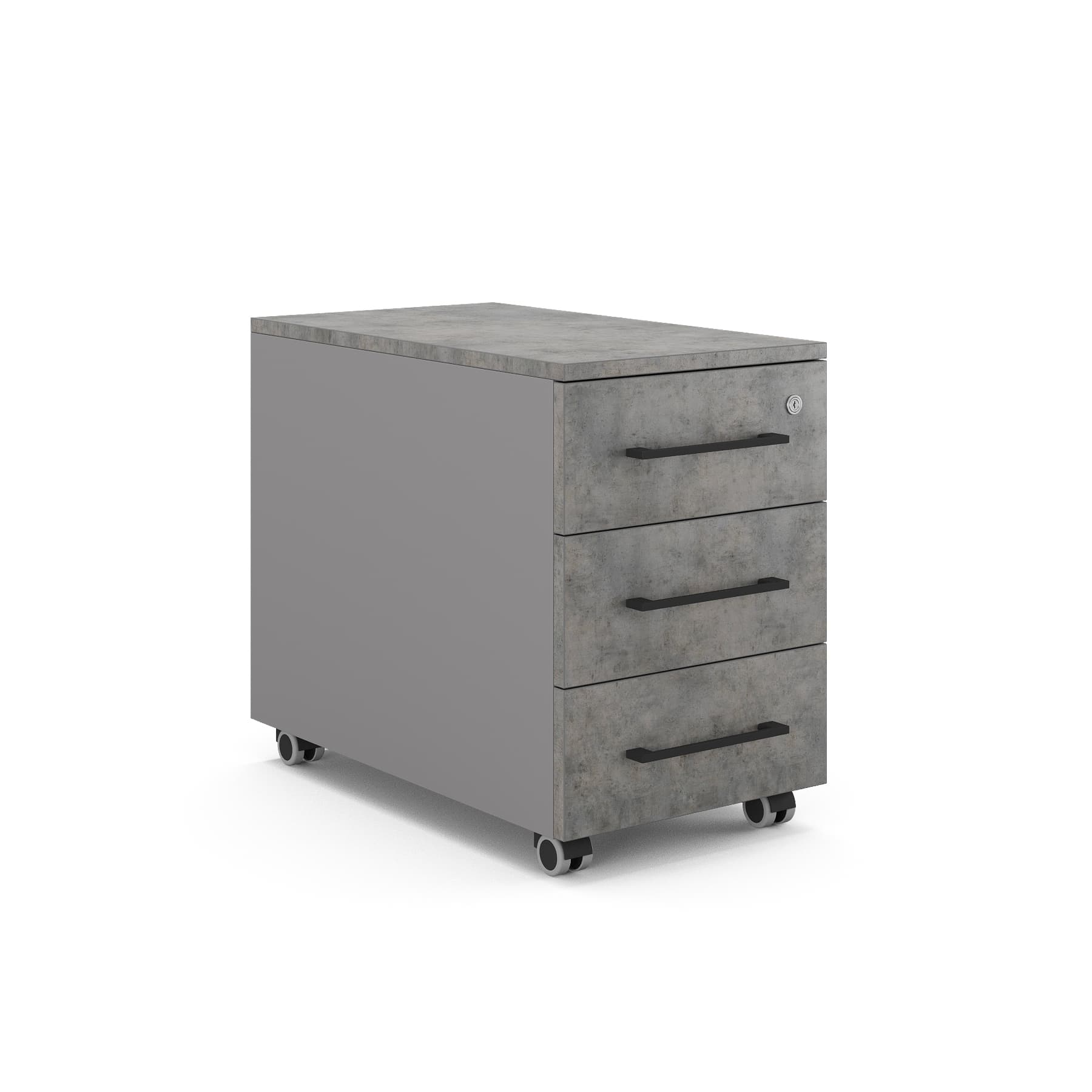Тумба мобильная Kobor TМ3-40/70 aluminum/chicago
