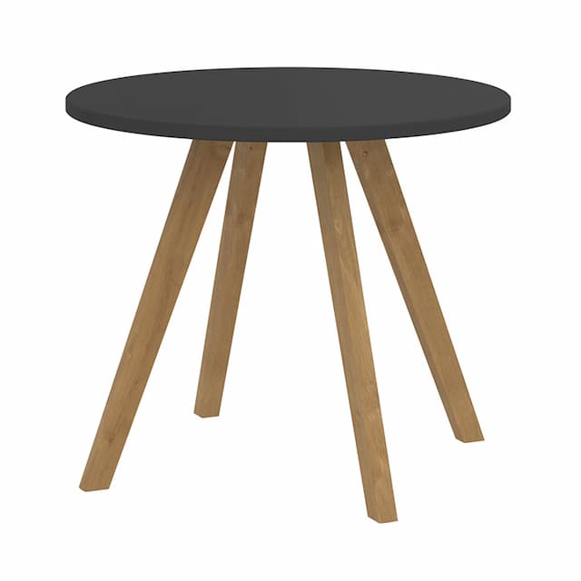 Стол журнальный FCT 570 черный графит/бук 570х570х475 FORTA