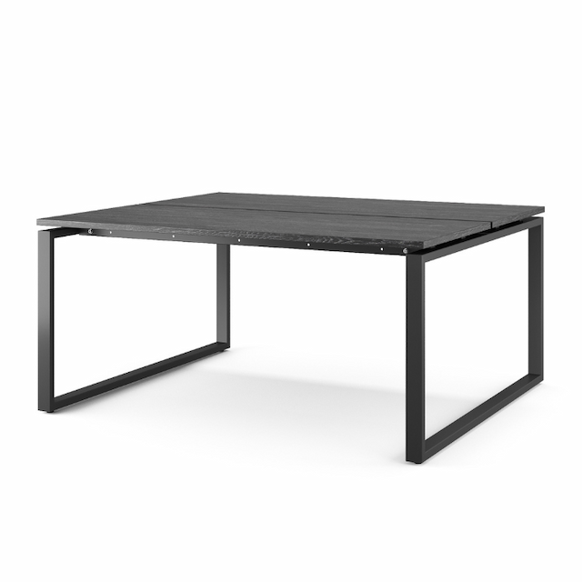 Стол офисный Kobor O1/2-80/120 black/wood