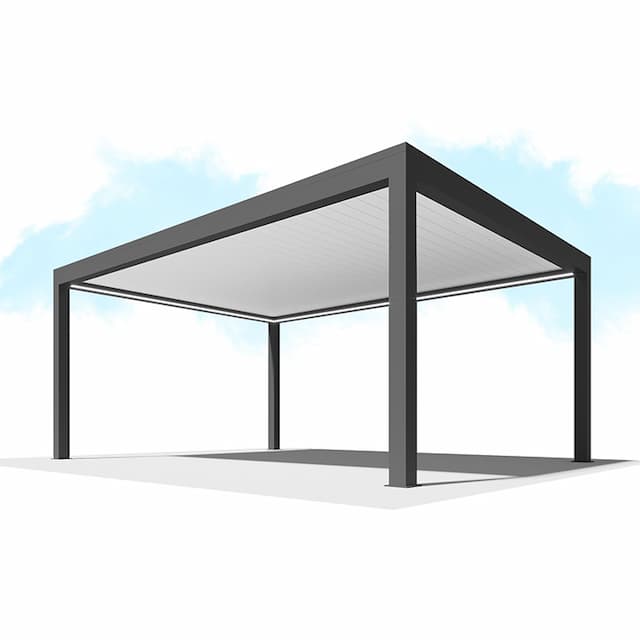 Пергола Сити-Форм Pergola В500-25П Bioclimatic с поворотными ламелями ЛАМЕЛЬ 250 X 53 (8,0х4,0) 1 модуль