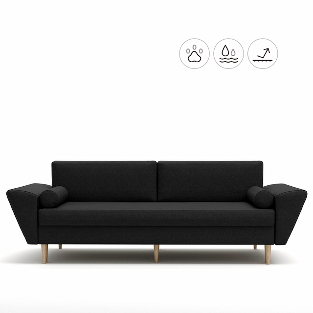 Диван Мастерфабрик Мазего Saga dark grey ткань рогожка