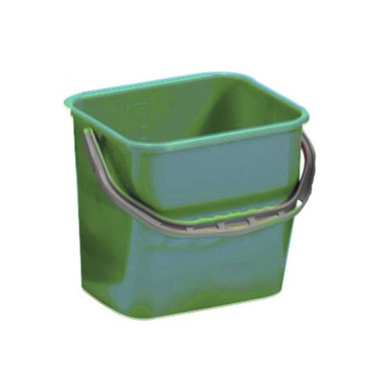 Ведро TTS пластиковое с ручкой, зеленое, 12 л