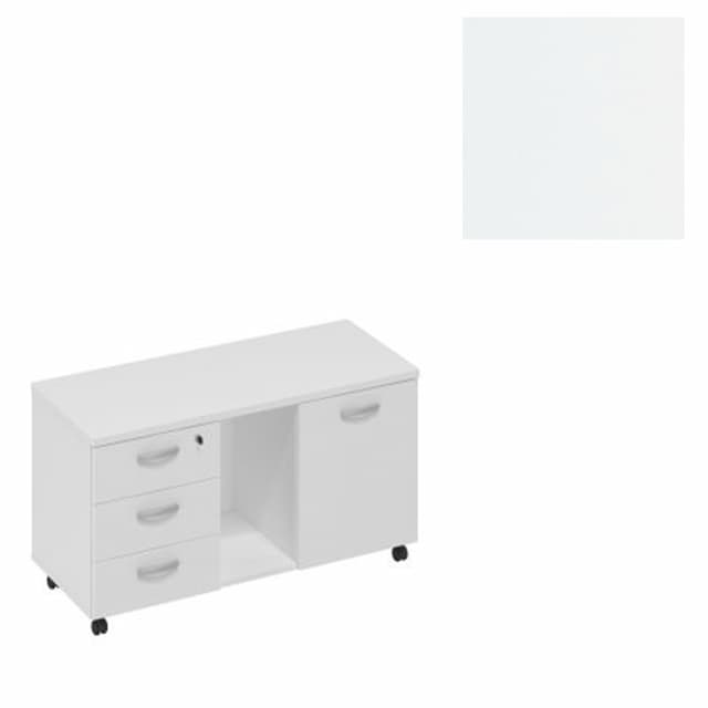 Тумба для оргтехники Юнитекс А4 (110x45x57) А4 262 БП белый премиум