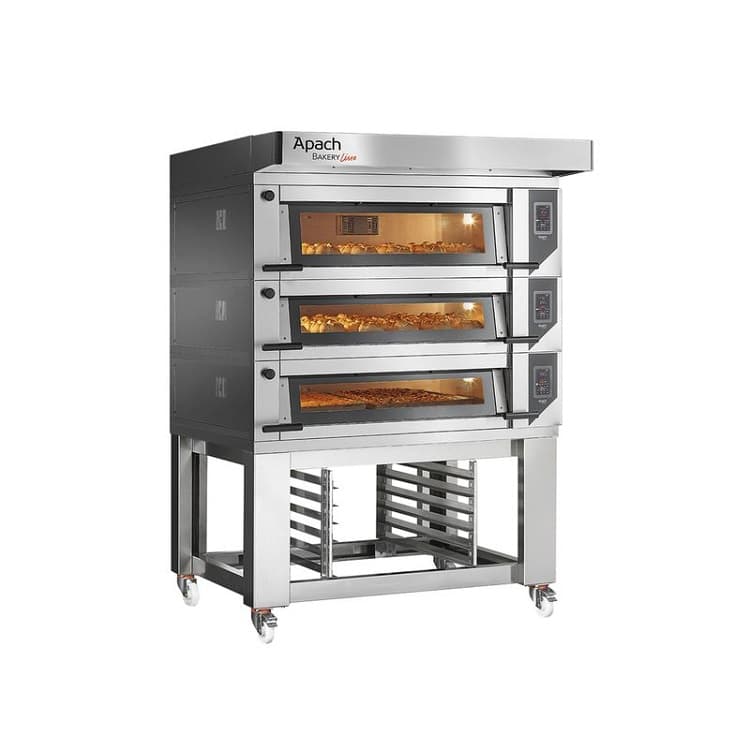 Печь подовая с подставкой с направляющими APACH BAKERY LINE E2LK4S TS