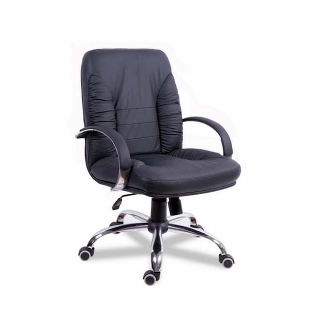 Кресло для руководителя Мирэй Танго короткий хром ТГ, кожзам