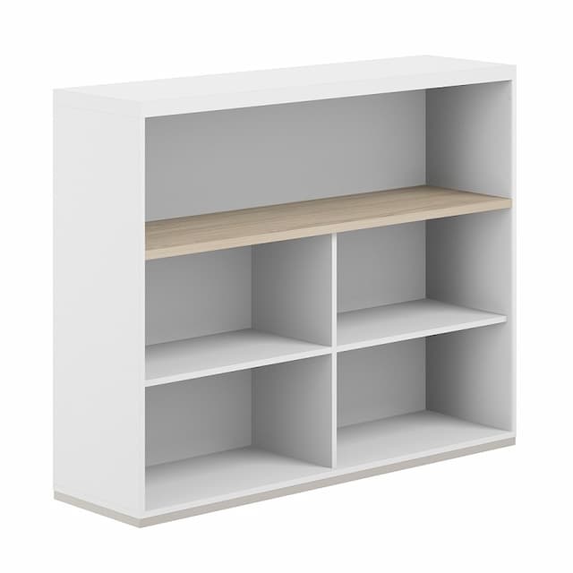 Стеллаж-комбо 1438 односторонний Norden Allegro AG.252.201.672.WH с топом и экраном ЛДСП