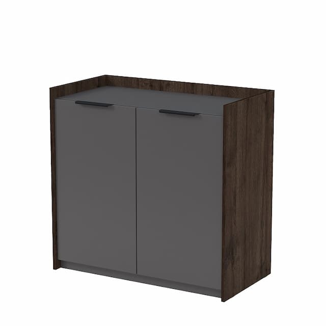 Тумба распашная Алсав MAGNETIC 15ТР.809 (900х460х860) брауни/graphit