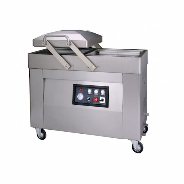 Напольный двухкамерный вакуумный упаковщик Hualian Machinery DZ-410/2SA (нерж.)