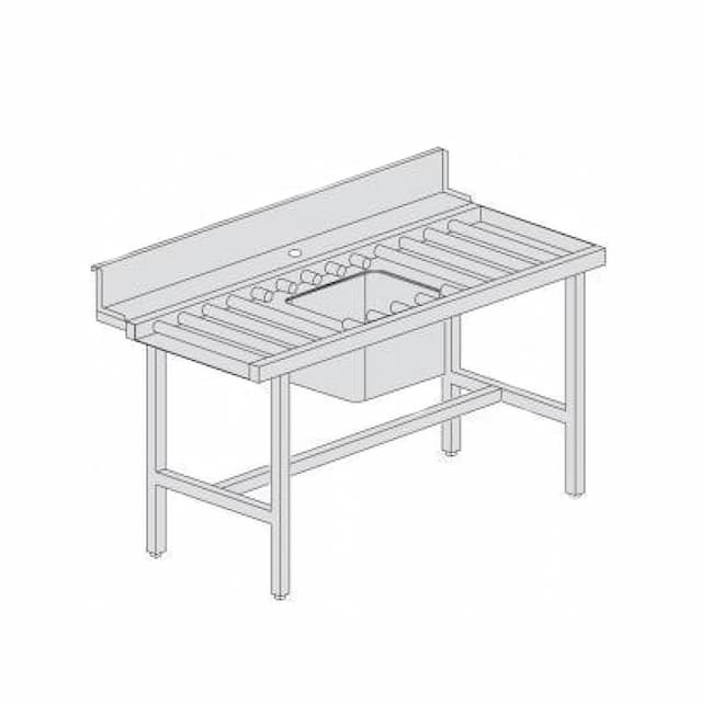 Стол роликовый DIHR T 195 с мойкой
