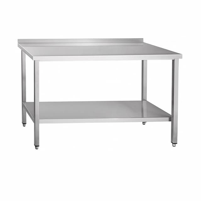 Стол производственный Abat СПРП-6-6 (столешница-нерж., каркас с полкой-нерж.)