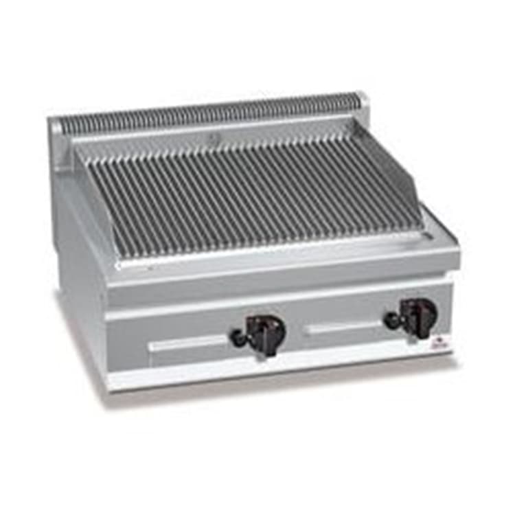 Гриль газовый лавовый Bertos PLG80B/G