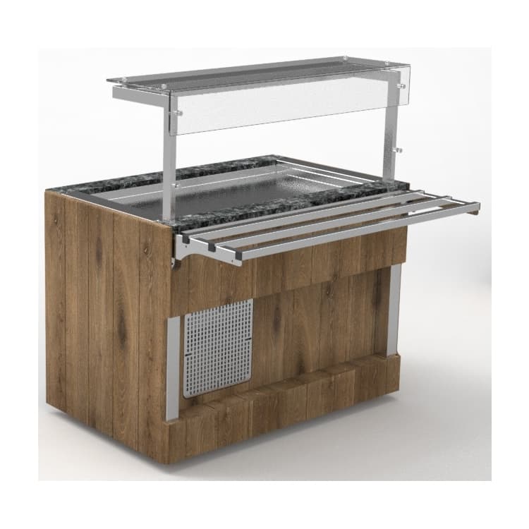 Прилавок холодильный с углублением 20 мм длиной 1505 мм линии раздачи Capital Челябторгтехника RC13AS Capital