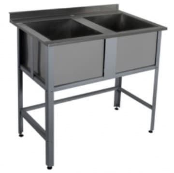 Ванна моечная двухсекционная сварная ВМ2-14/7Б